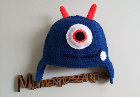 Touca de Croche monstrinho