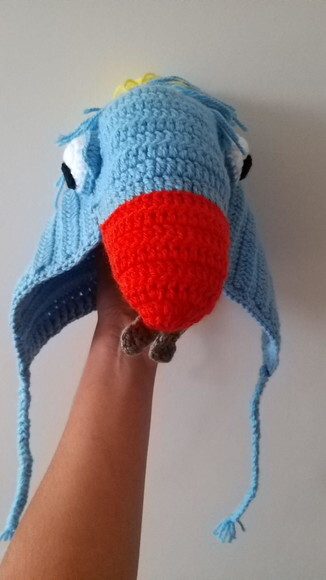 Touca De Croche Retro Dinossauro Dino Dana