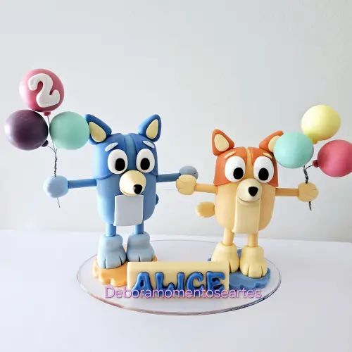 Topo de bolo biscuit personalizado