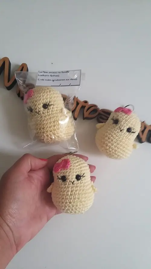 Lembrancinhas amigurumi chaveirinhos