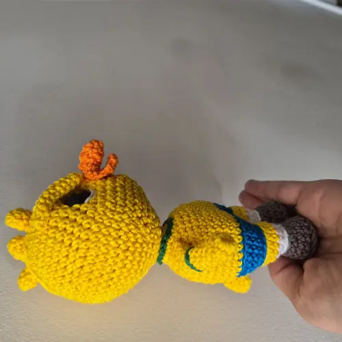 Canarinho mascote Brasil amigurumi