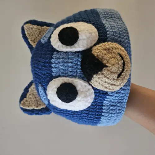 Toucas de crochê divertidas Bingo ou Bluey