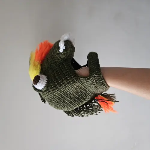 Toucas de crochê divertidas dinossauro dinodan