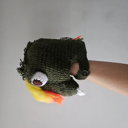 Toucas de crochê divertidas dinossauro dinodan