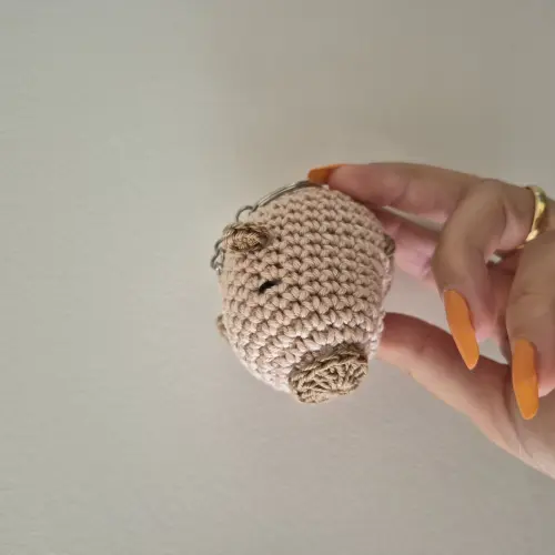 Lembrancinhas capivara amigurumi chaveirinhos
