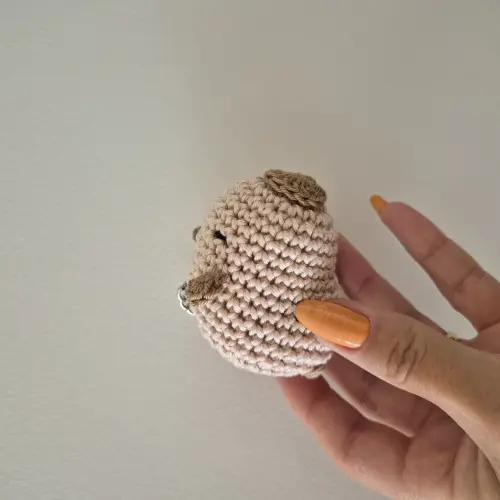 Lembrancinhas capivara amigurumi chaveirinhos
