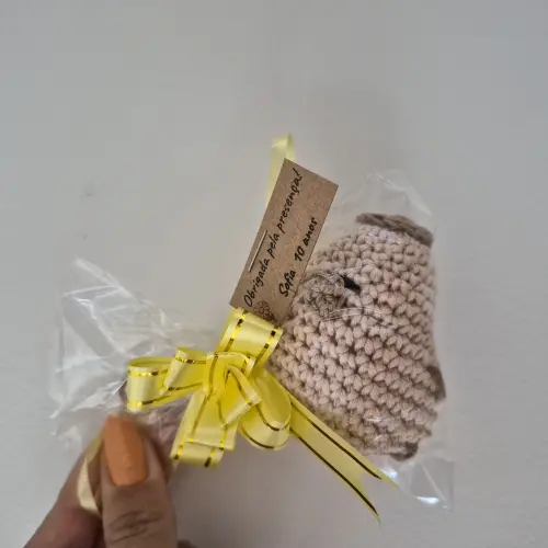 Lembrancinhas capivara amigurumi chaveirinhos