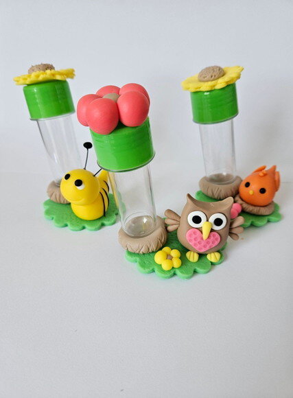 10 Lembrancinha de Aniversário Jardim Tubetes