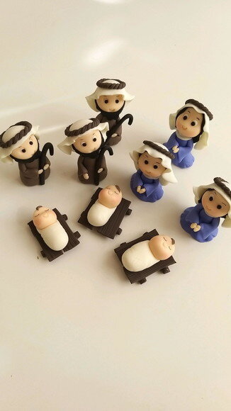 Aplique Para Presépio José, Maria E Bebê Jesus