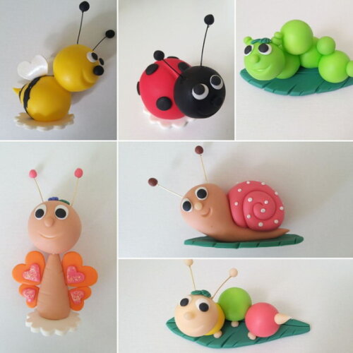 Enfeites Bichinhos Jardim Biscuit Grande