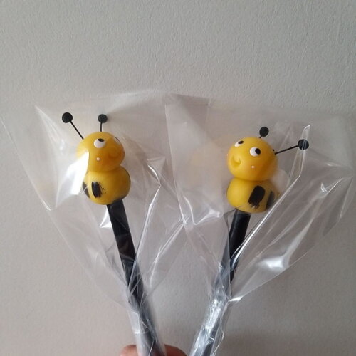 Lápis com Ponteiras Abelhinhas Lembrancinhas