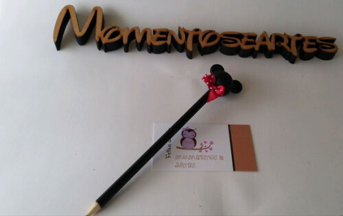 Lápis com Ponteiras Minie e Mickey Lembrancinhas