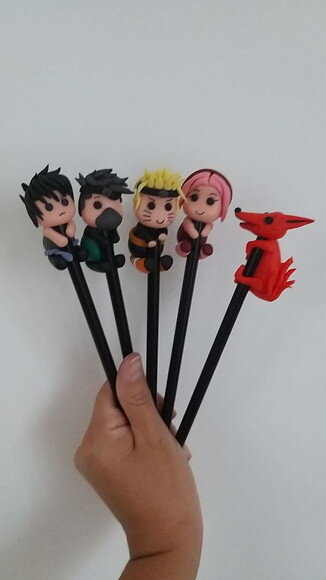 Lápis com Ponteiras Narutos