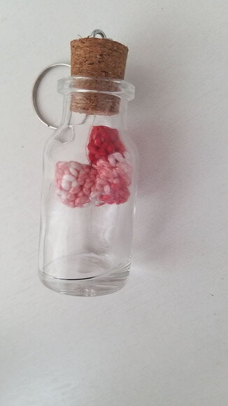 Lembrancinha de Casamento Coração Amigurumi no Potinho