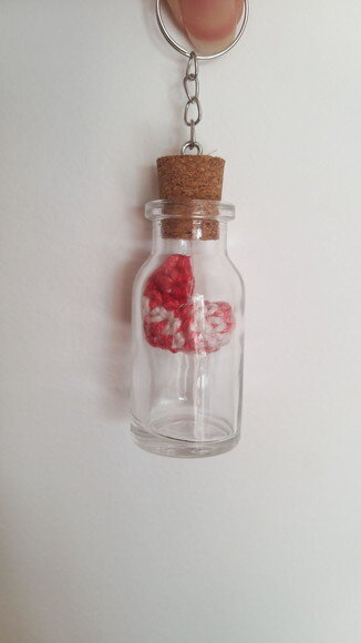 Lembrancinha de Casamento Coração Amigurumi no Potinho