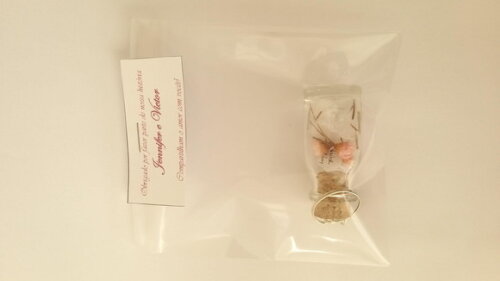 Lembrancinha de Casamento Flor no Vidrinho Chaveiro
