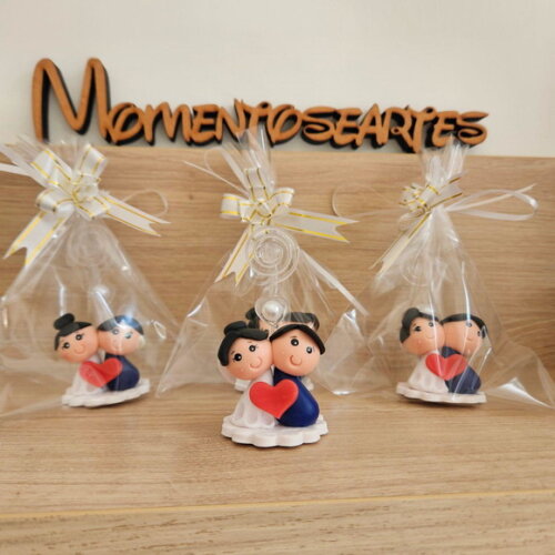 Lembrancinha de Casamento Noivinhos Porta Recados/foto