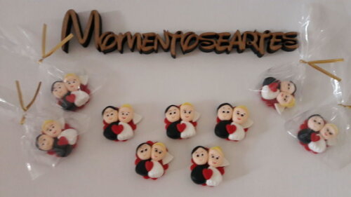 Lembrancinha de Casamento noivos imã
