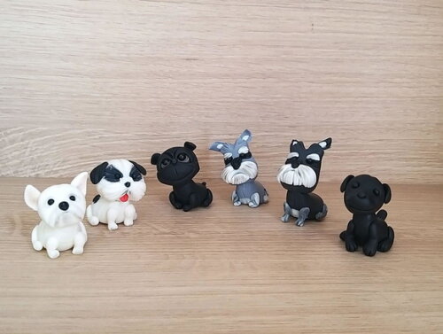 Mini Cãozinho em Biscuit