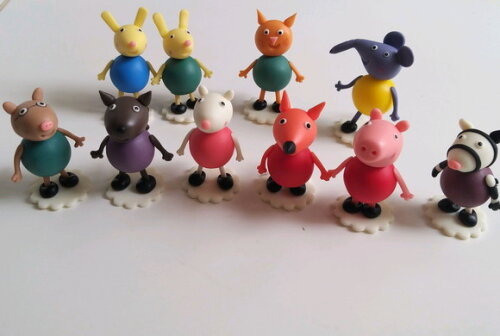 miniaturas turma porquinhos apliques ou enfeites