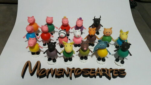 miniaturas turma porquinhos apliques ou enfeites