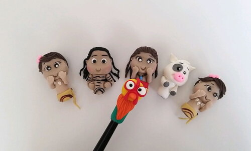 Ponteiras para Caneta Bic Moana Lembrancinhas Biscuit