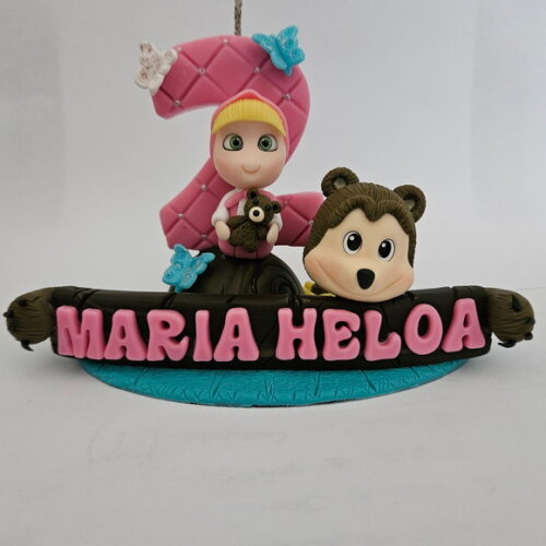 Topo de Bolo a Menina e o Urso
