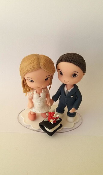 Topo de bolo casamento civil fofucho biscuit