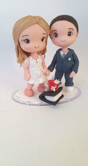 Topo de bolo casamento civil fofucho biscuit