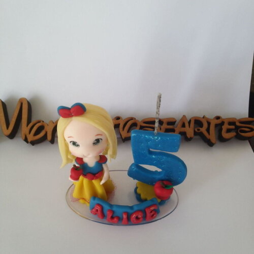 Topo de Bolo com Branca de Neve Personalizada