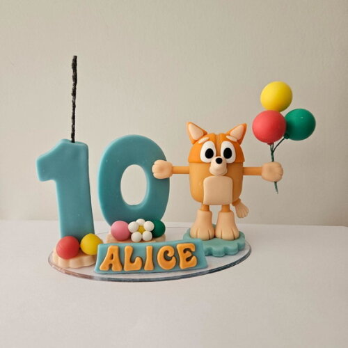 Topo de Bolo de Aniversário Blue ou Bingo