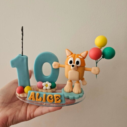 Topo de Bolo de Aniversário Blue ou Bingo