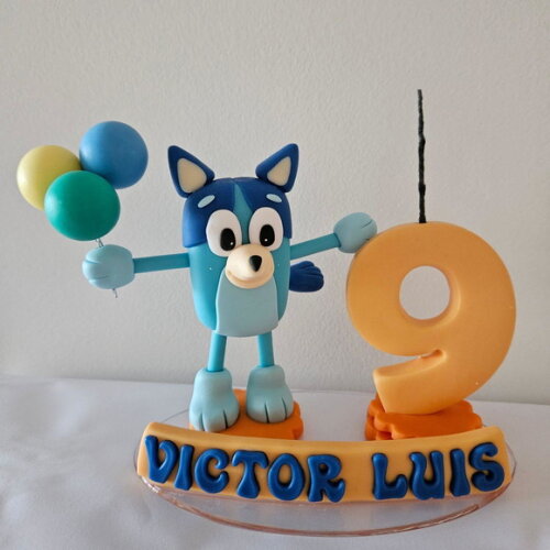 Topo de Bolo de Aniversário Bluey