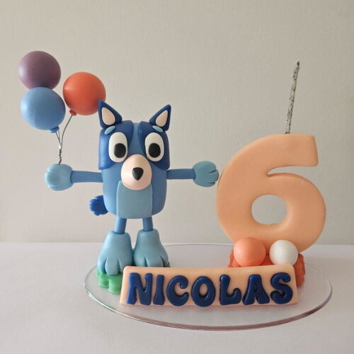 Topo de Bolo de Aniversário Bluey