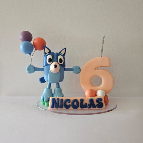 Topo de Bolo de Aniversário Bluey