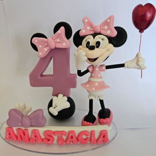 Topo de Bolo de Aniversário Mini Ratinha