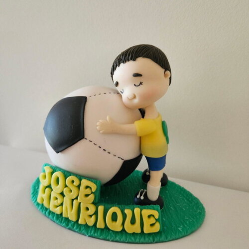 Topo de Bolo Futebol Personalizado
