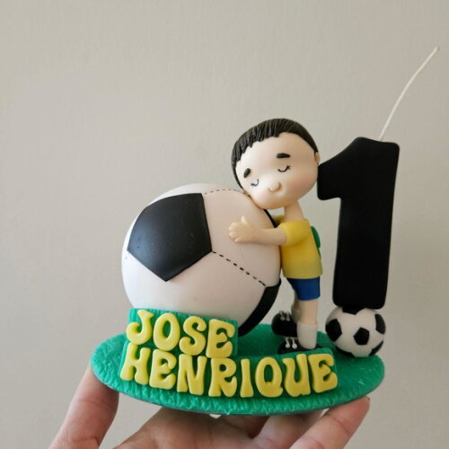 Topo de Bolo Futebol Personalizado