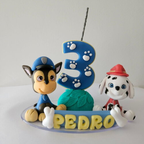 Topo de Bolo Patrulha Personalizado