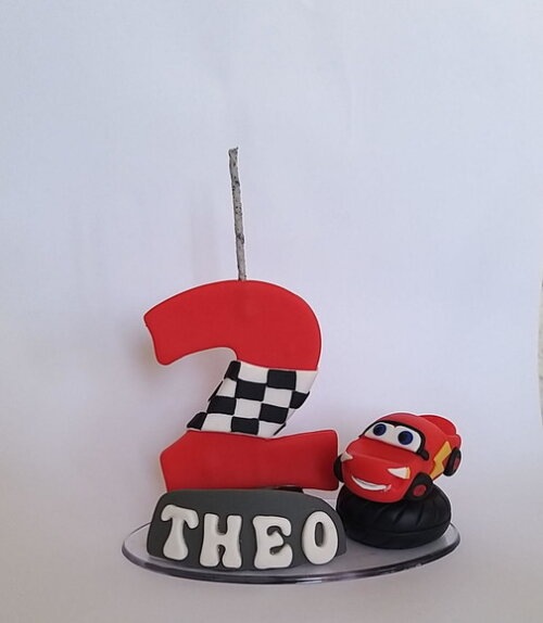 Topo Vela de aniversário Carros