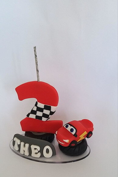 Topo Vela de aniversário Carros
