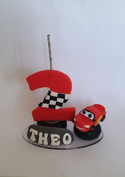 Topo Vela de aniversário Carros