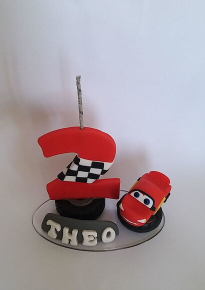 Topo Vela de aniversário Carros