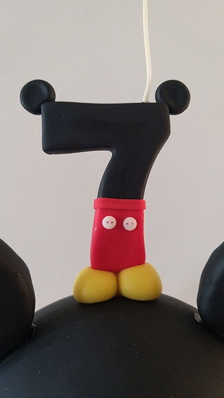 Vela de Aniversário Mickey Biscuit