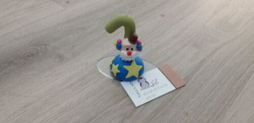 Vela Palhaço de Circo Biscuit com o Nome