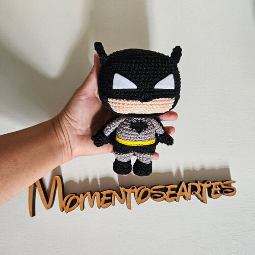 Amigurumi Funko Batman Boneco
