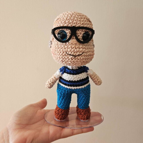 Amigurumi Vovô do Davi Boneco