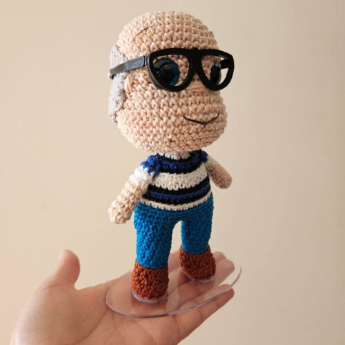 Amigurumi Vovô do Davi Boneco