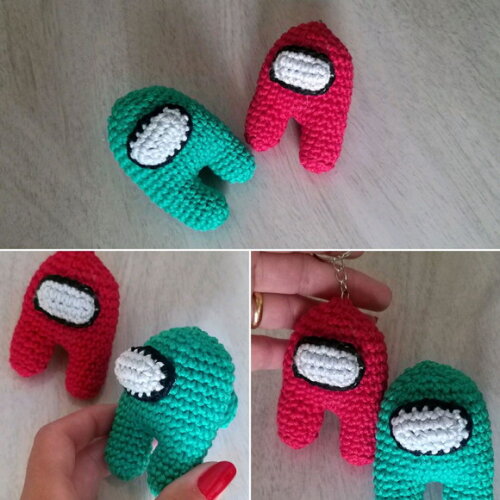 Among Us Amigurumi Bonequinho Lembrancinhas