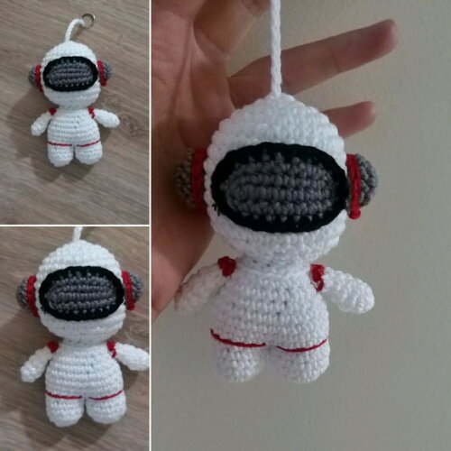 Astronauta Amigurumi Bonequinho Lembrancinhas
